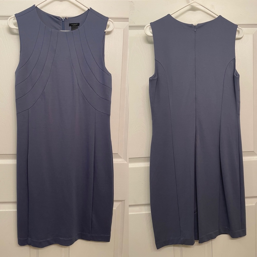 Ann Taylor Factory Sheath Periwinkle Dress 8